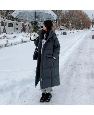 Thicken Long Parkas Women's Winter 2022 Fashion New Female Loose Cotton padded Hooded Jacket Windproof Warm Parkas Coats Casu...