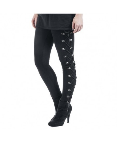 Y2k Gothic Pants Women Ladies Harajuku Side Lace Up Leggings Black Skinny Pans Trousers Streetwear Vintage Punk Gothic Trouse...