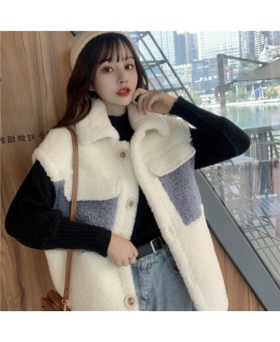 harajuku oversized Jacket vest women autumn winter fleece y2k hoodies Jackets casual full Sleeve thicken lamb fleece Coats $4...