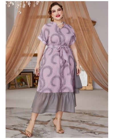 Women Plus Size Midi Dresses 2022 Summer Long Luxury Chic Elegant Muslim Turkish African Party Evening Clothing $76.60 - Plus...