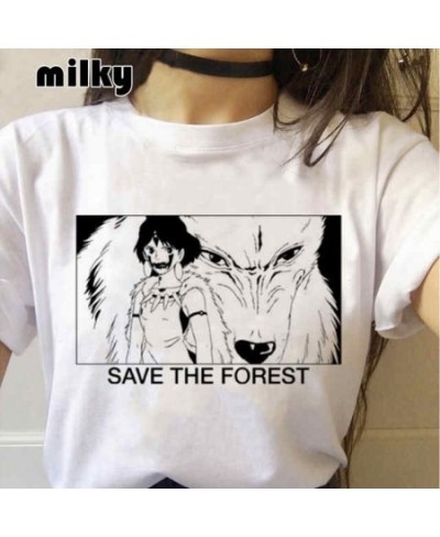 2023 T-shirt Women Princess Mononoke Print Tshirt Japan Anime T Shirt Mononoke Oversized Tshirt Movie Tops Studio Ghibli Tees...