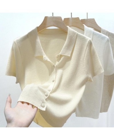 Short-sleeve Shirts Women S-3XL Leisure Summer Basic Solid Elegant Streetwear All-match Simple Daily Harajuku Y2k Popular Top...