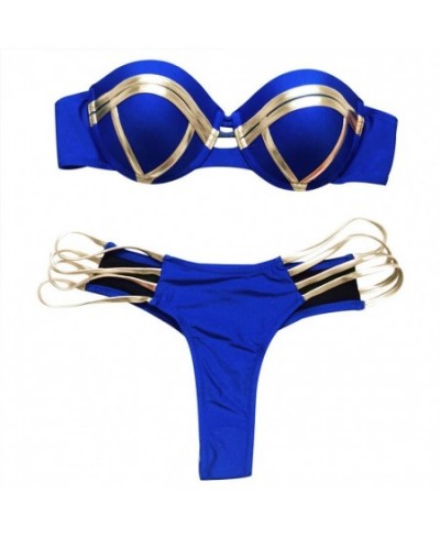 1 Set Good Bathing Suit Breathable Charming Women Swimwear Women Two-Pieces Swimwear Halter Bikini Set $30.58 - Swimsuit