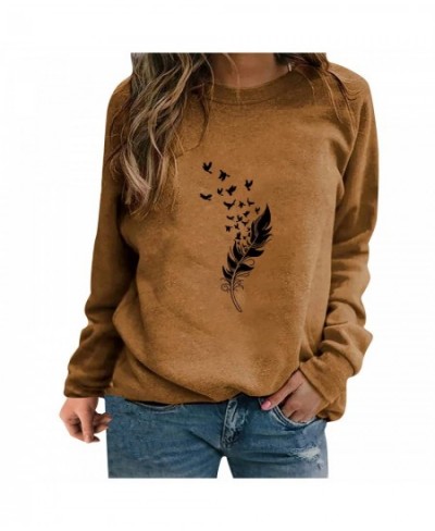 Dandelion Print Sweatshirts Women Oversize Autumn Hoodies Casual Round Neck Long Sleeve Loose Tops sudaderas худи оверсайз $2...
