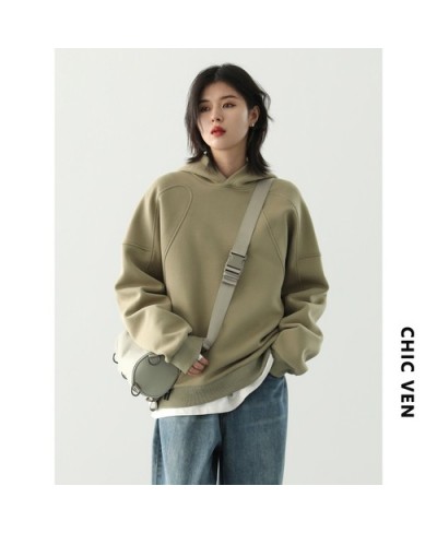 Korean Women's Sweatshirts Long Sleeve Solid Casual Hooded Split Sweater Coat Streetwear Hoodies Spring Autumn 2023 $98.60 - ...