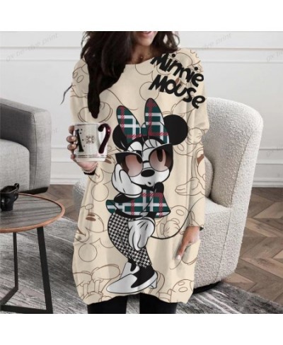 2022 New Autumn Women's Mickey Minnie Mouse T-shirt Long Sleeve Casual Fashion Women's T-shirt Crew Neck Pullover Y2K $32.83 ...