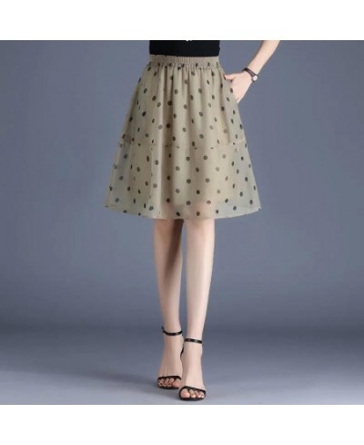 Splicing Short Skirt Skirt Women's Summer New Korean Version High Waist Pocket A-line Skirt Is Thin and Temperament Mid Skirt...
