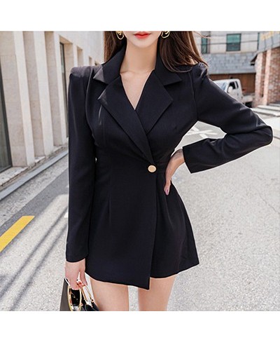 Fashion women casual regular comfortable solid jumpsuit vintage temperament work style wild trend playsuit romper $55.61 - Ro...