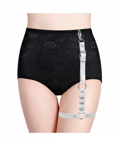 Women Leather Single Leg Harness Belts Erotic Harness Stocking Suspenders Body Bondage Lingerie Garter Belt Female Rave Wear ...