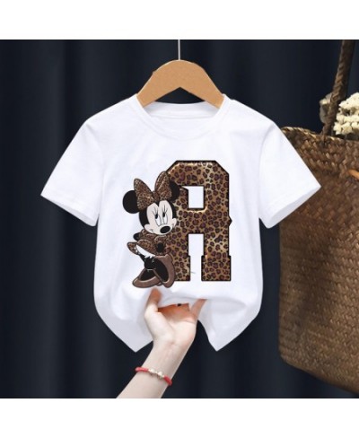 Minnie Mouse A B C D Children T-shirt Kawaii T Shirt Anime Tshirt Cartoons Casual Clothes Kid Girl Boy Short Sleeve Tops $16....