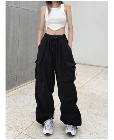 Y2K Women Streetwear Techwear Cargo Korean Harajuku Parachute Track Pants Men Tech Sweatpants Wide Leg Joggers Trousers Cloth...