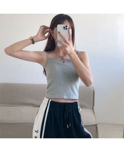 Girls Comfort Female Lingerie Solid Push For Up Color Cropped Tube Fashion Hot Camisole Black Breathable Tops Women Vest Top ...