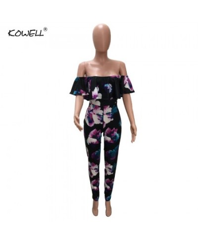 Boho Off Shoulder Print Summer Jumpsuits&Rompers Women Sexy One Piece Fitness Playsuit Holiday Romper Overalls $48.71 - Jumps...