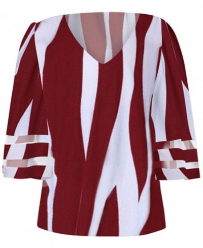Blusas Mujer De Moda 2023 European Style Striped Woman Shirt Summer Casual Woman Blouse $33.26 - Blouses & Shirts
