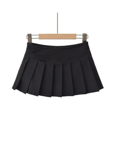 Mini skirts y2k clothes kawaii korean fashion skirts for women black mini skirt high waisted pleated skirt with shorts white ...