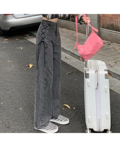 Meqeis harajuku hollow out Chain design Slim jeans woman 2023 high waist leisure streetwear Commute high quality strgight pan...