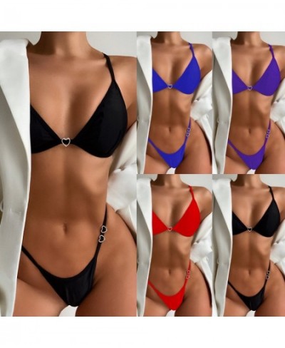New Sexy Thong Tiny Mini Bikini Female Swimsuit Women Swimwear Two-pieces Bikini set Padded Bather Bathing Suit Swim Lady $25...